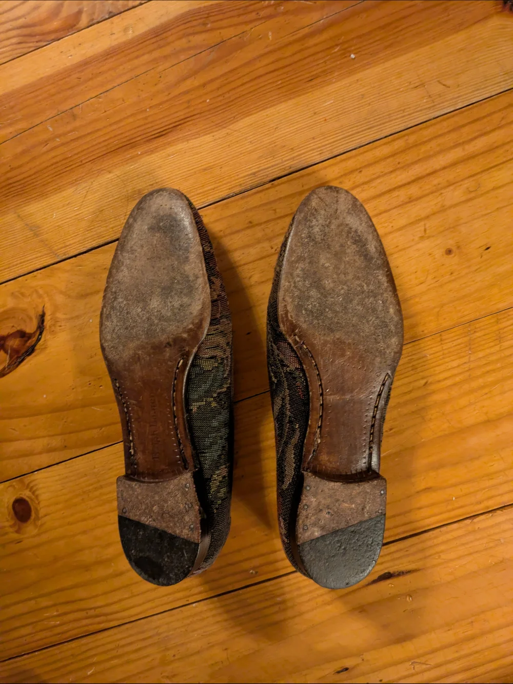 Vintage Ralph Lauren Tapestry Flats